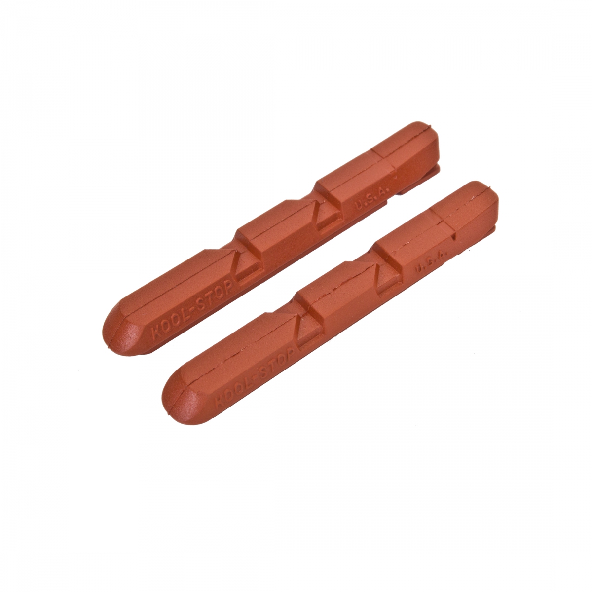 Kool-Stop Salmon V-Brake Pads for Mountain Bikes - Water Groove