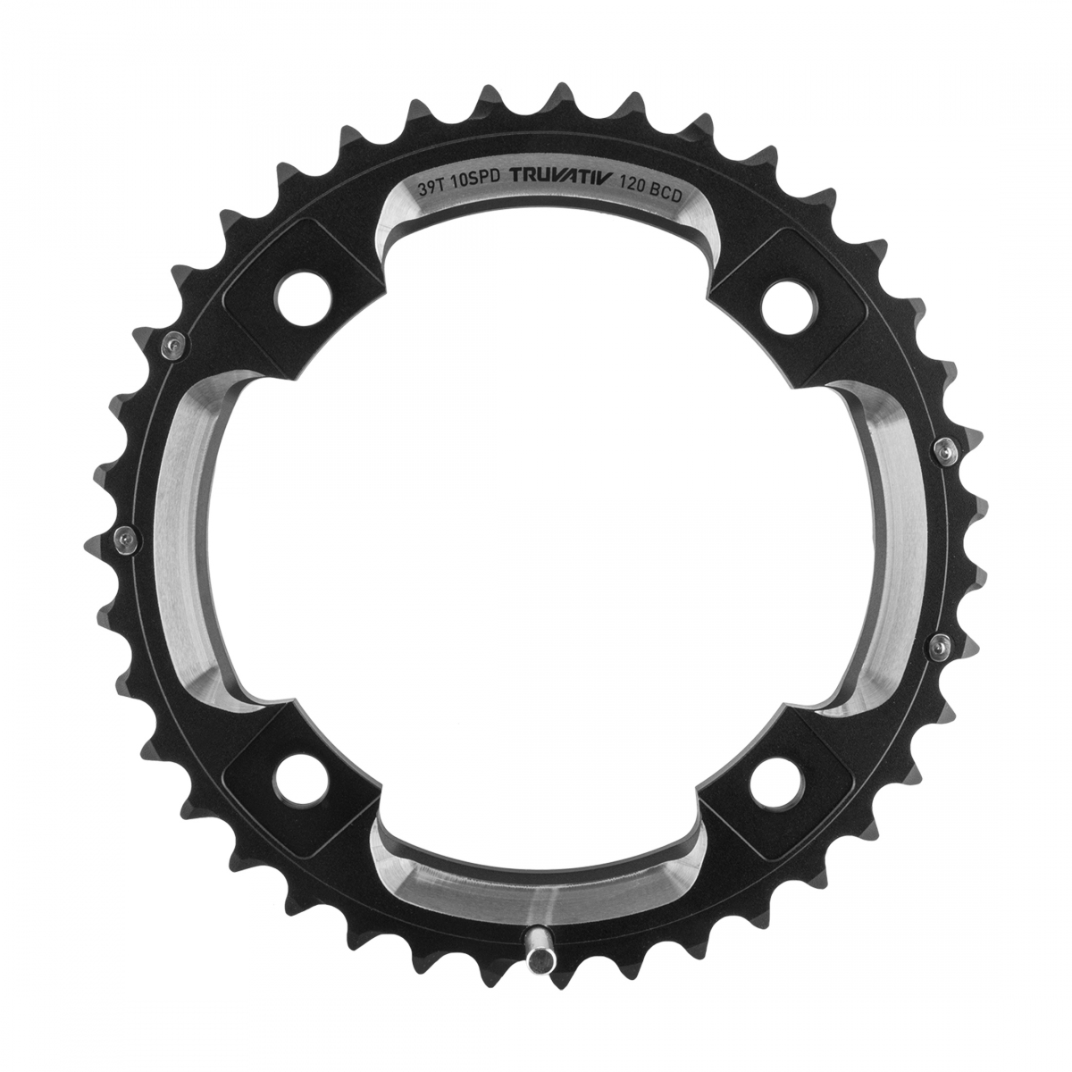 SRAM Truvativ X0 X9 39T GXP Aluminum Chainring 10-Speed, Black