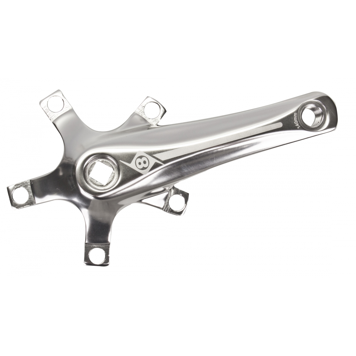 Origin8 Alloy Crank Set 1x 160mm 110x5B No Chainring SIL | eBay
