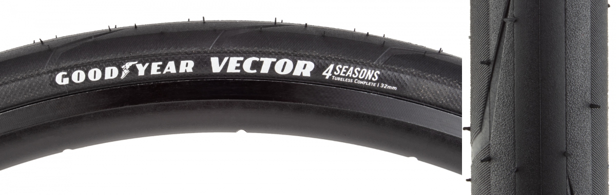 Goodyear Vector Four Seasons 700c Tubeless Tire 32mm Black 