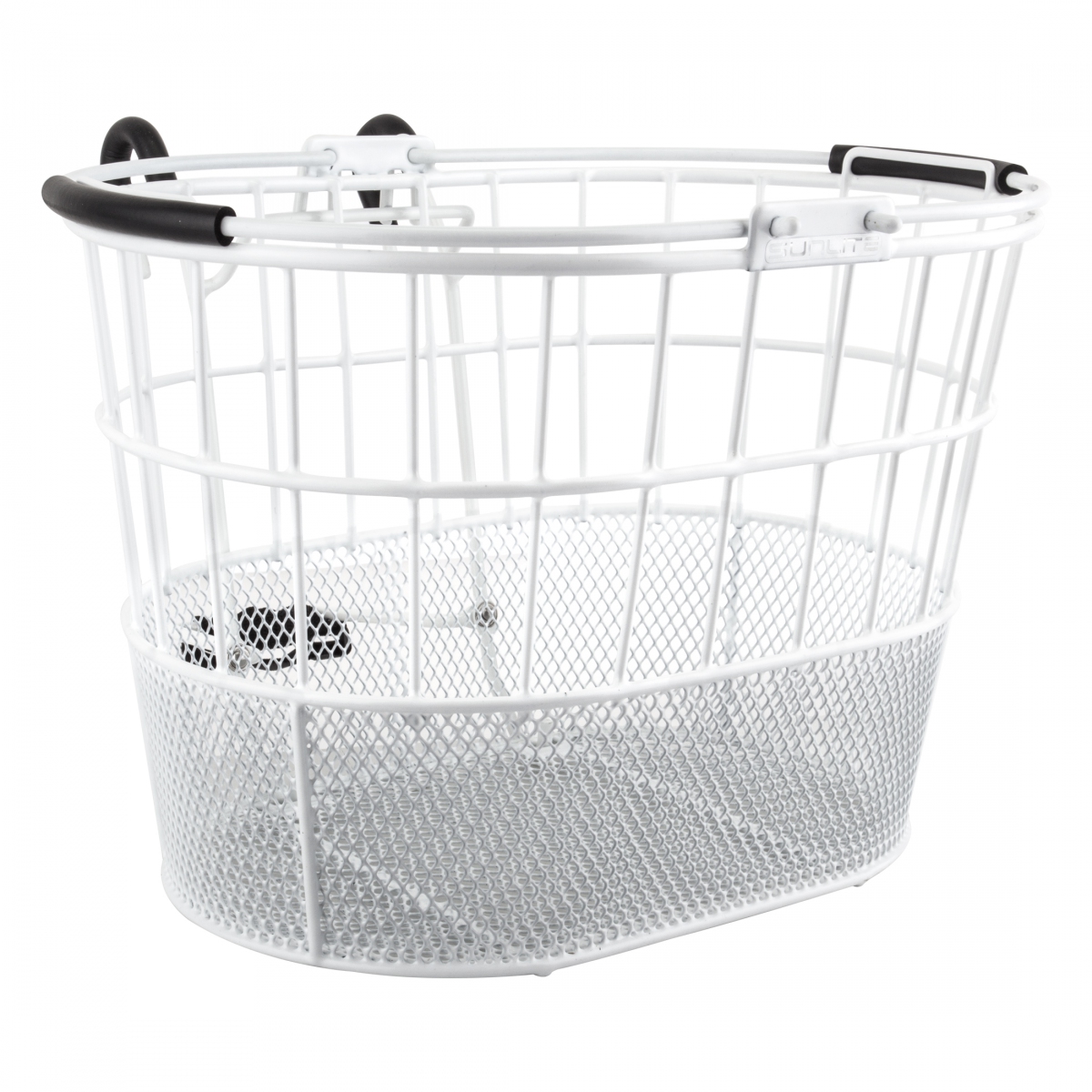 Sunlite-Standard-Oval-Mesh-Bottom-Lift-Off-Basket-White-Steel_BSKT0360_Bicycle-Baskets