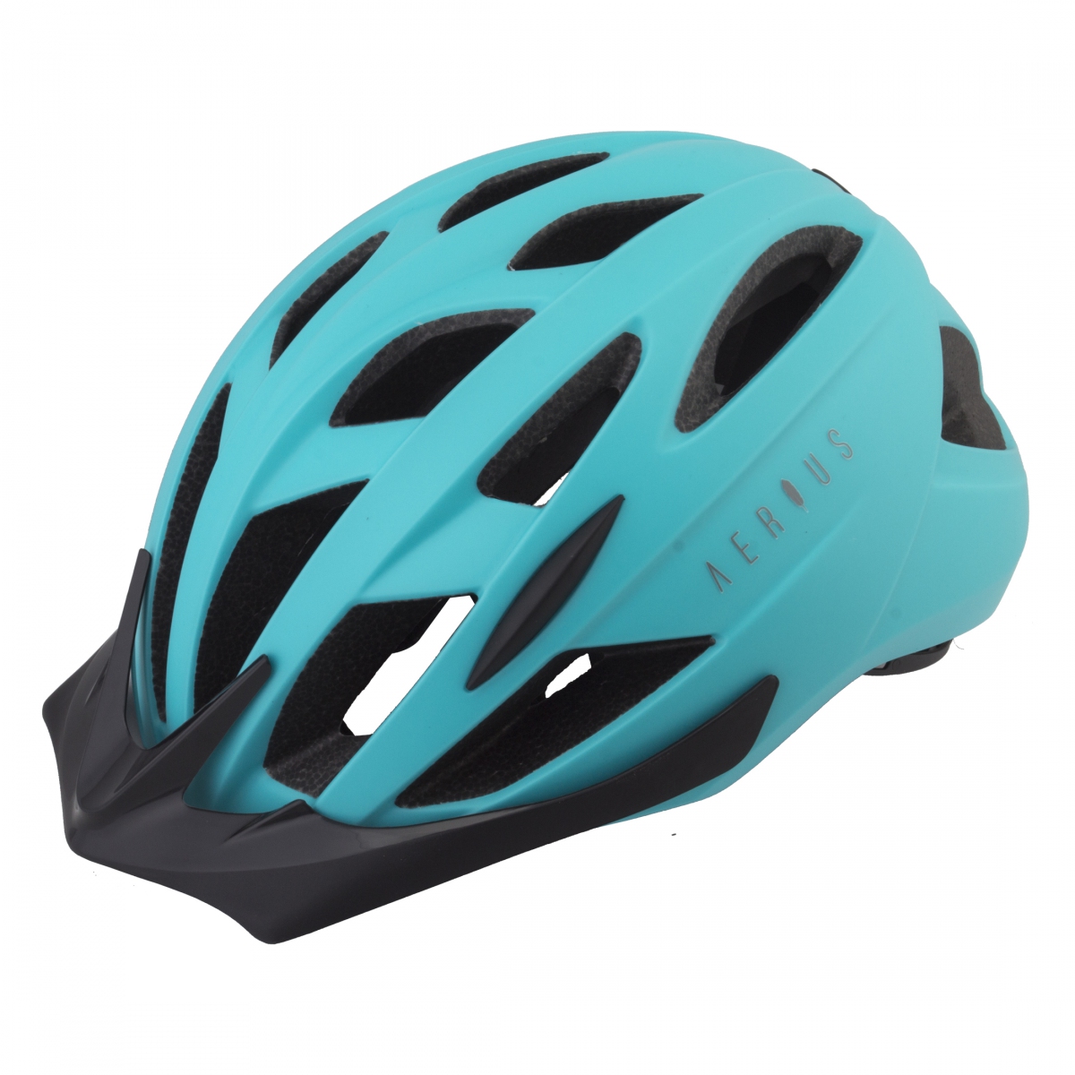 Aerius-Tyto-Large-X-Large-22-3-4-to-24`-(58-to-61-cm)-Half-Face--Adjustable-Fitting--Visor--Washable-Pad-System-Matte-Teal_HLMT2715_Bicycle-Helmets