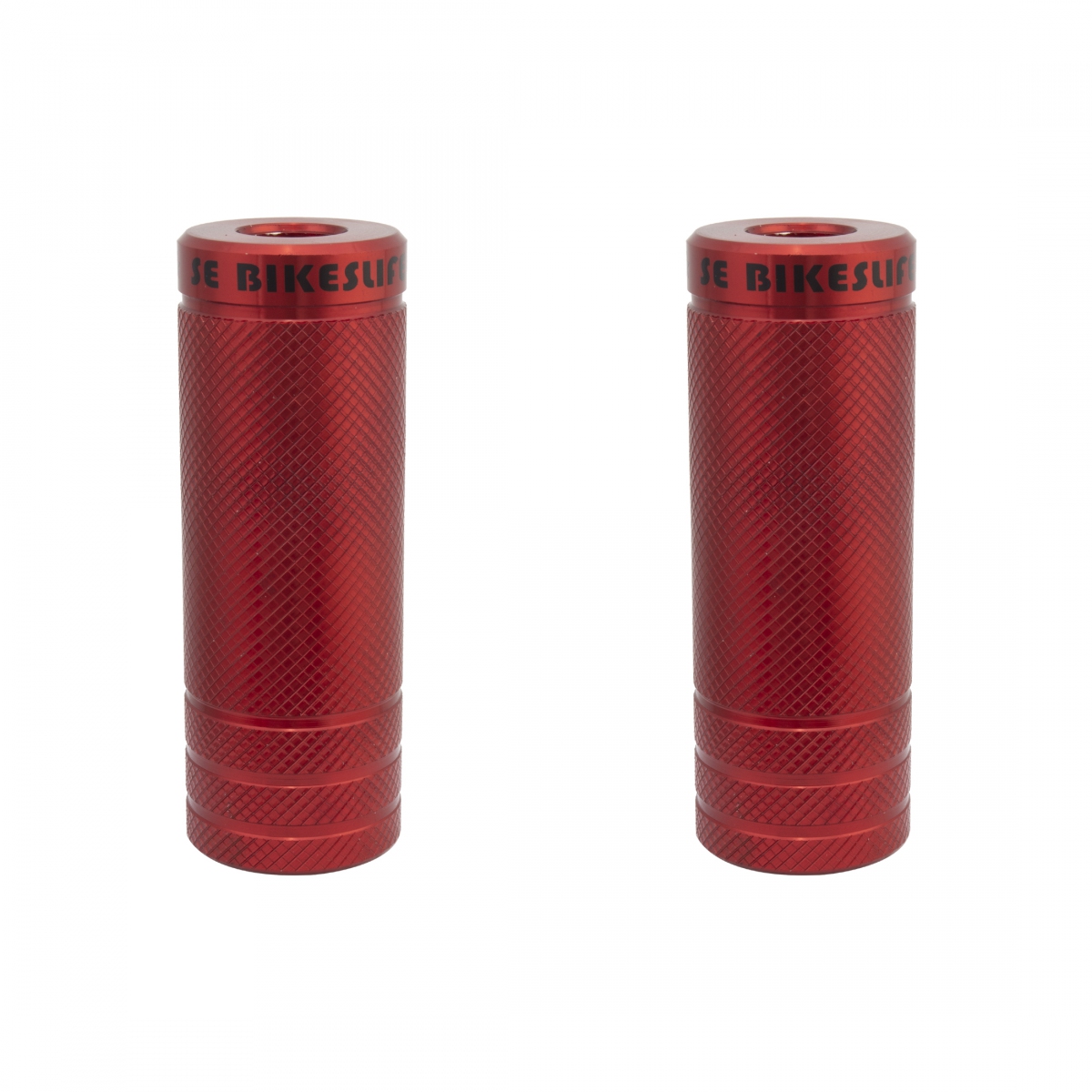 KHE Cop BMX Patères 10mm 3/8  Pouces Filetage 7005 Aluminium Noir Paire Juste e