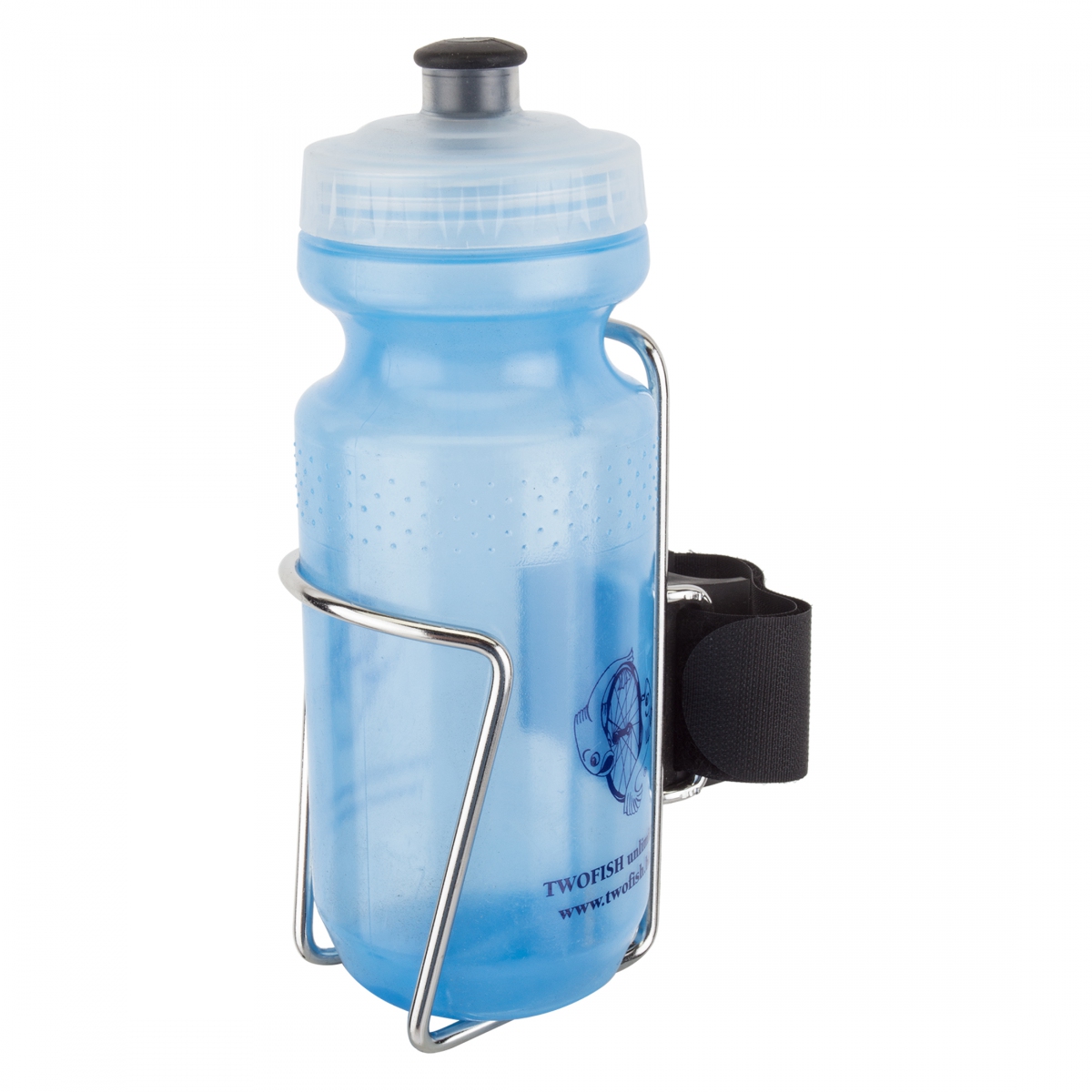 Stainless Steel QR Bottle Cage with 21oz Water Bottle - Universal Fit - 7090₽