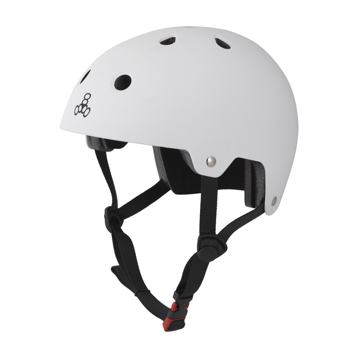 Triple-Eight-Dual-Certified-X-Small-Small-18.9-to-21.3`-(48-to-54-cm)-Half-Face--Eps-Liner--Adjustable-Fitting-White_HLMT2754_Bicycle-Helmets